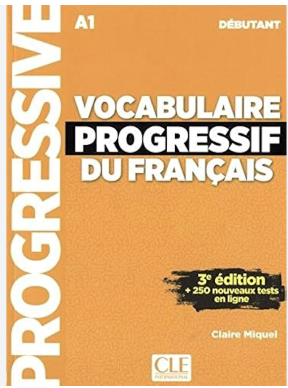 Vocabulaire progressif du francais A1 debutant