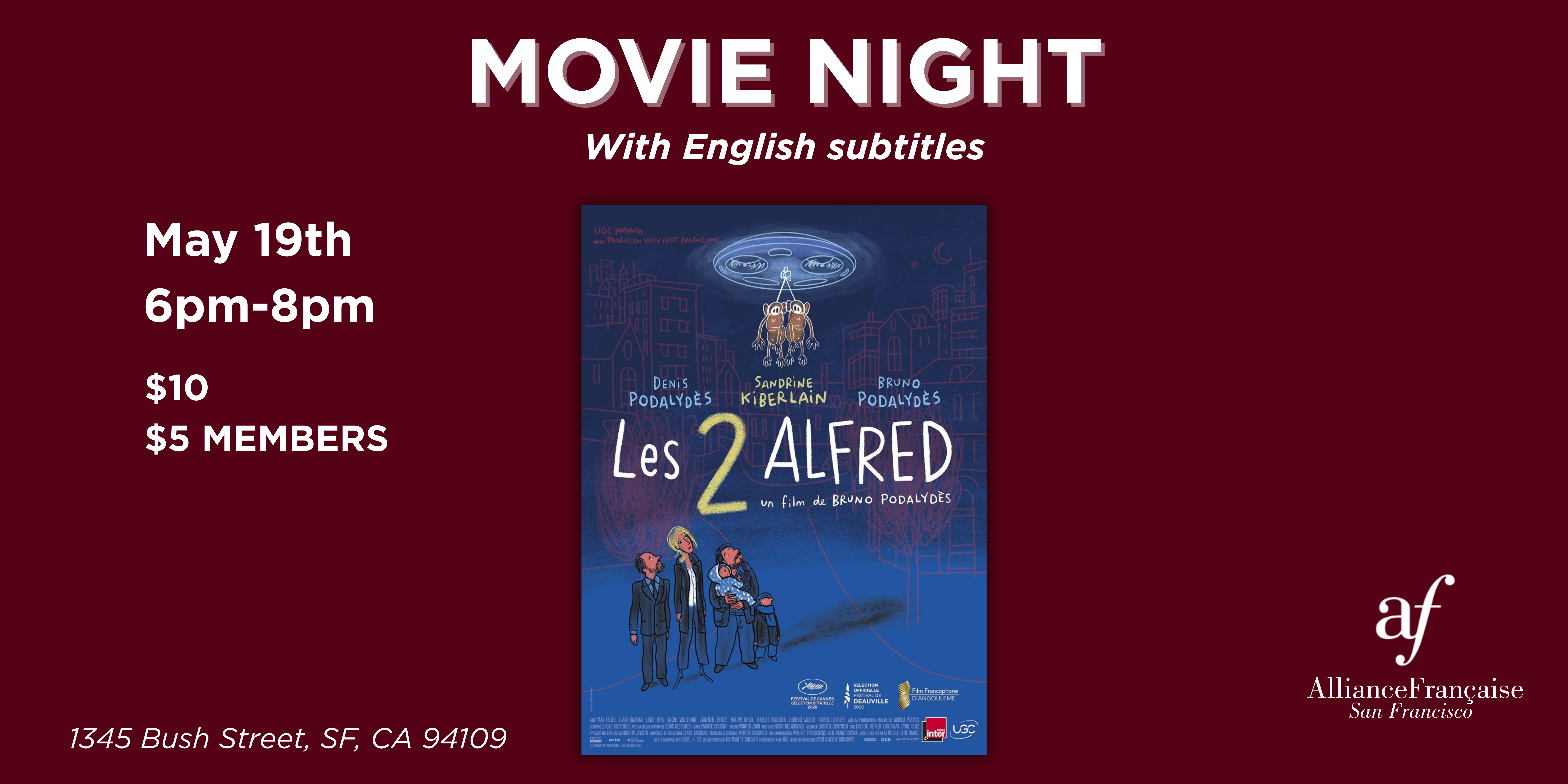 Movie Night : Les 2 Alfred - May 19th 2026