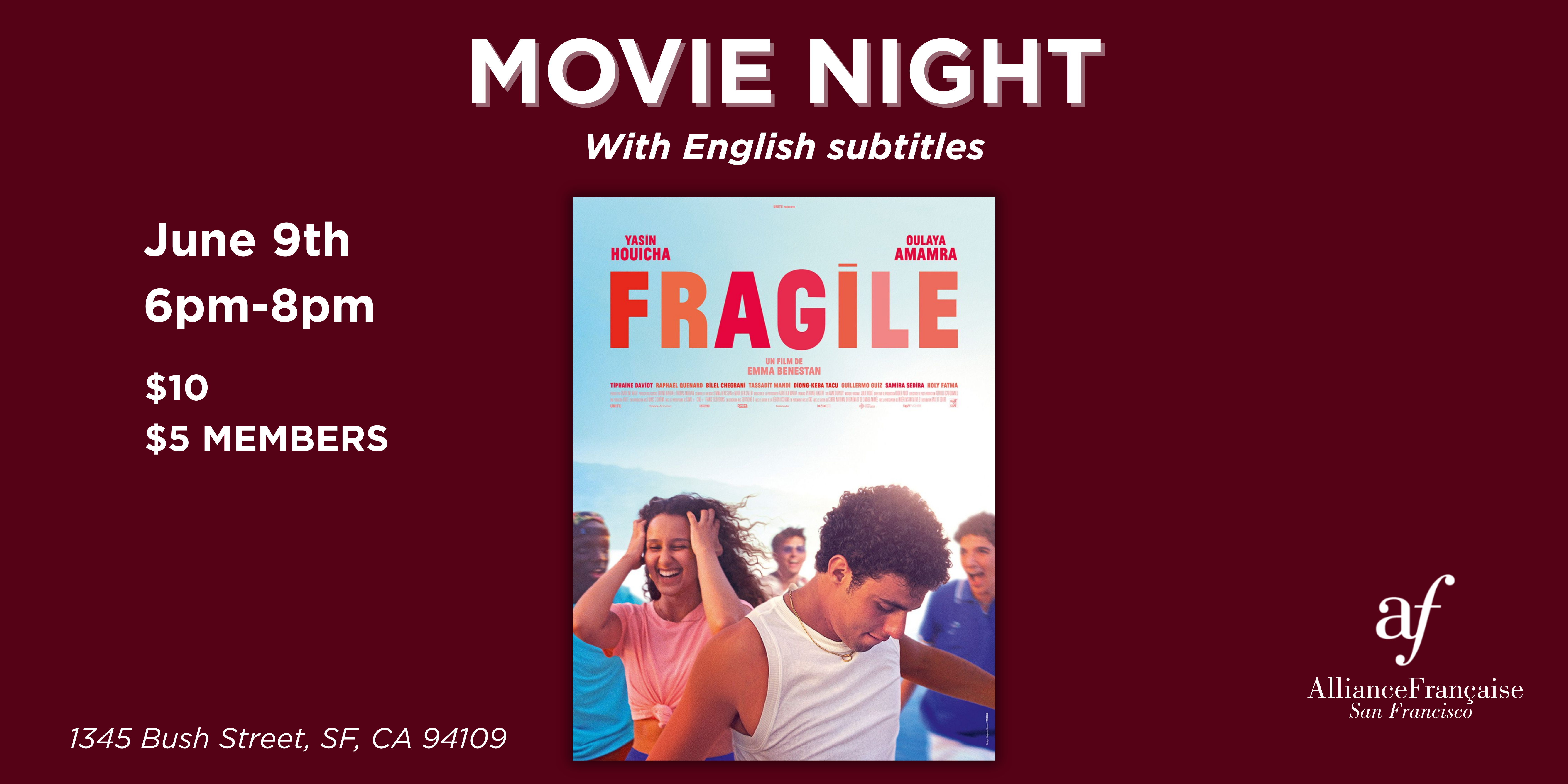 Movie Night : Fragile - June 9th 2026