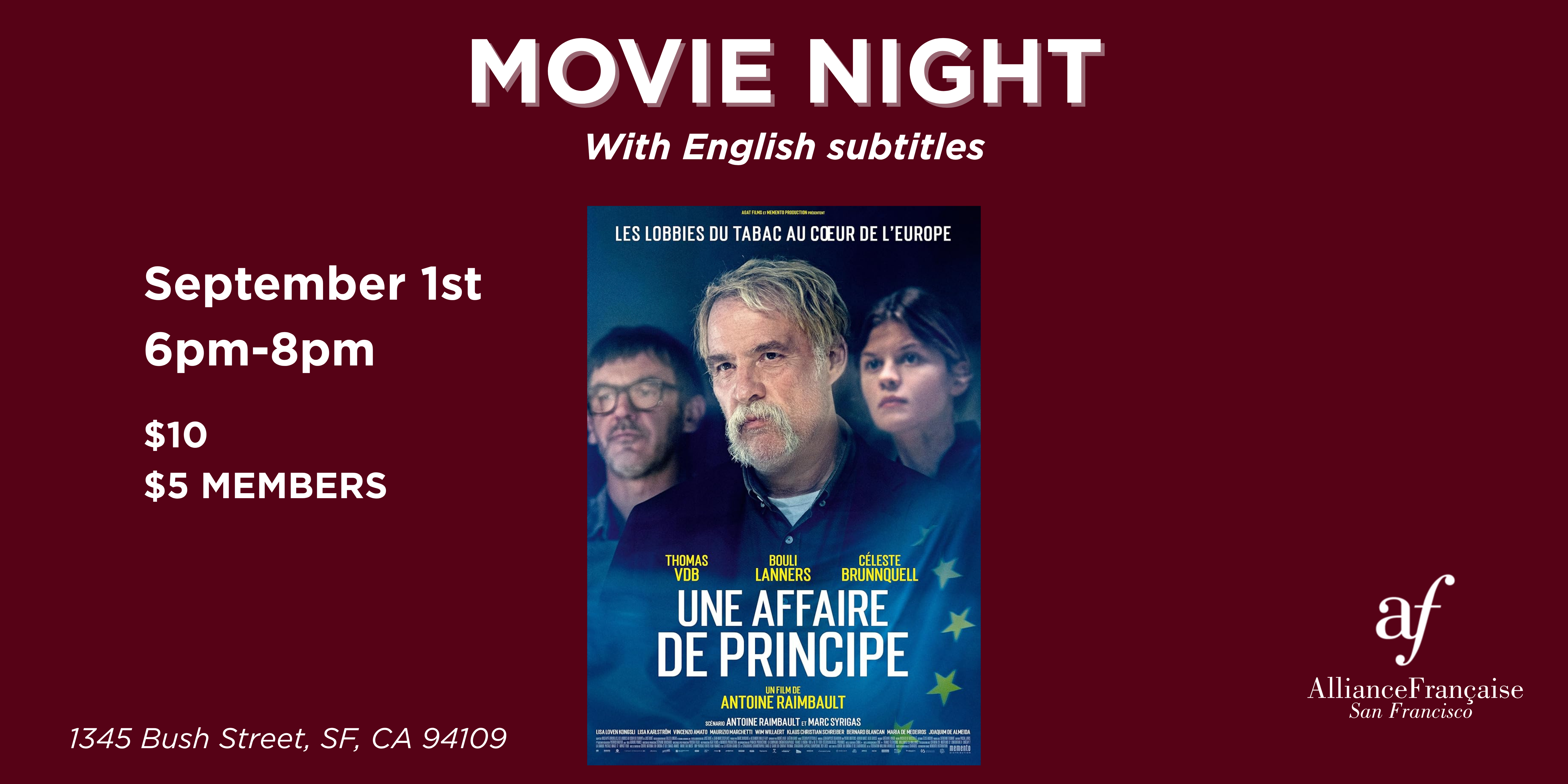 Movie Night : Une affaire de principe - September 1st 2026