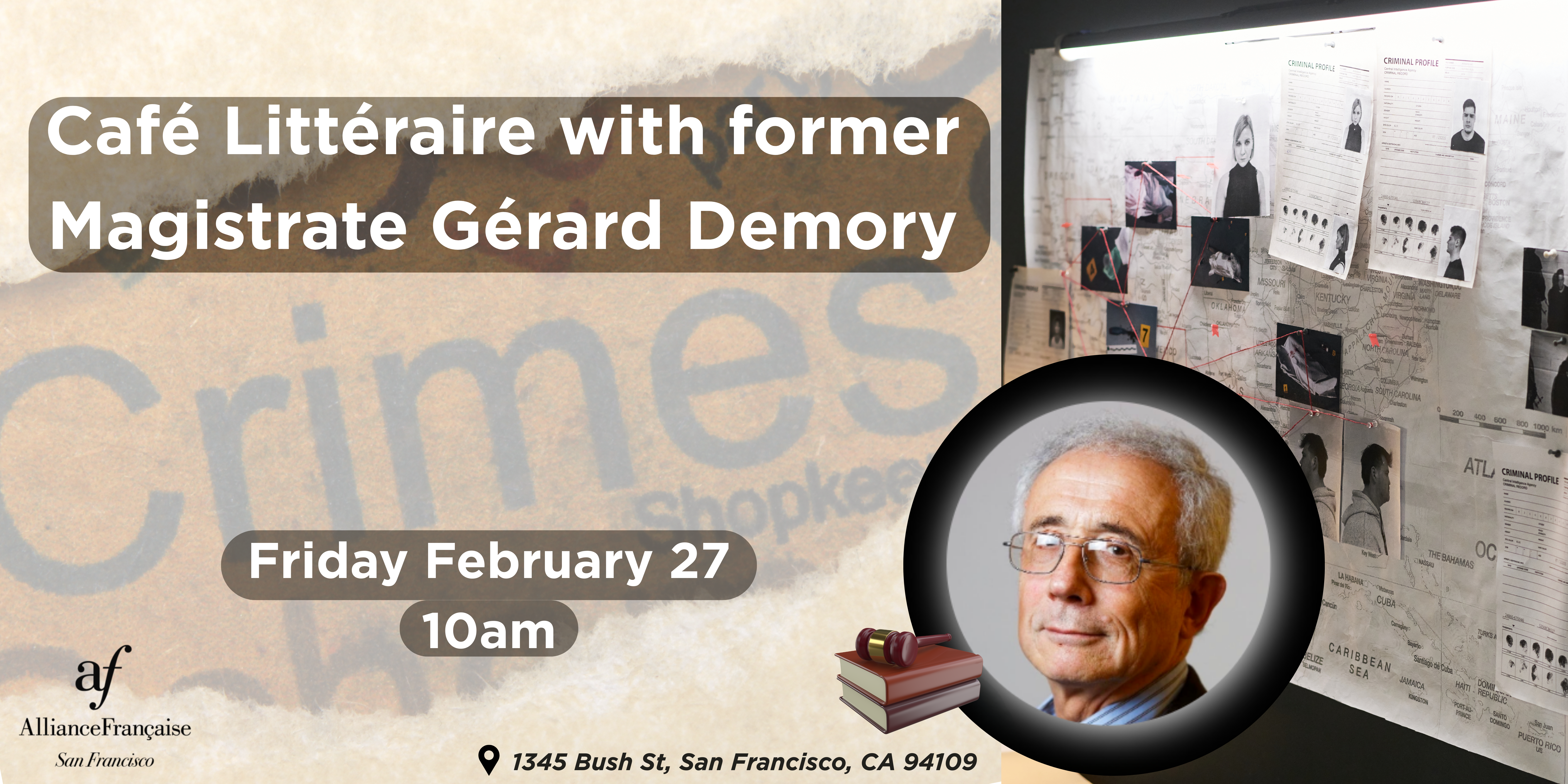 Café Littéraire with former magistrate Gérard Demory