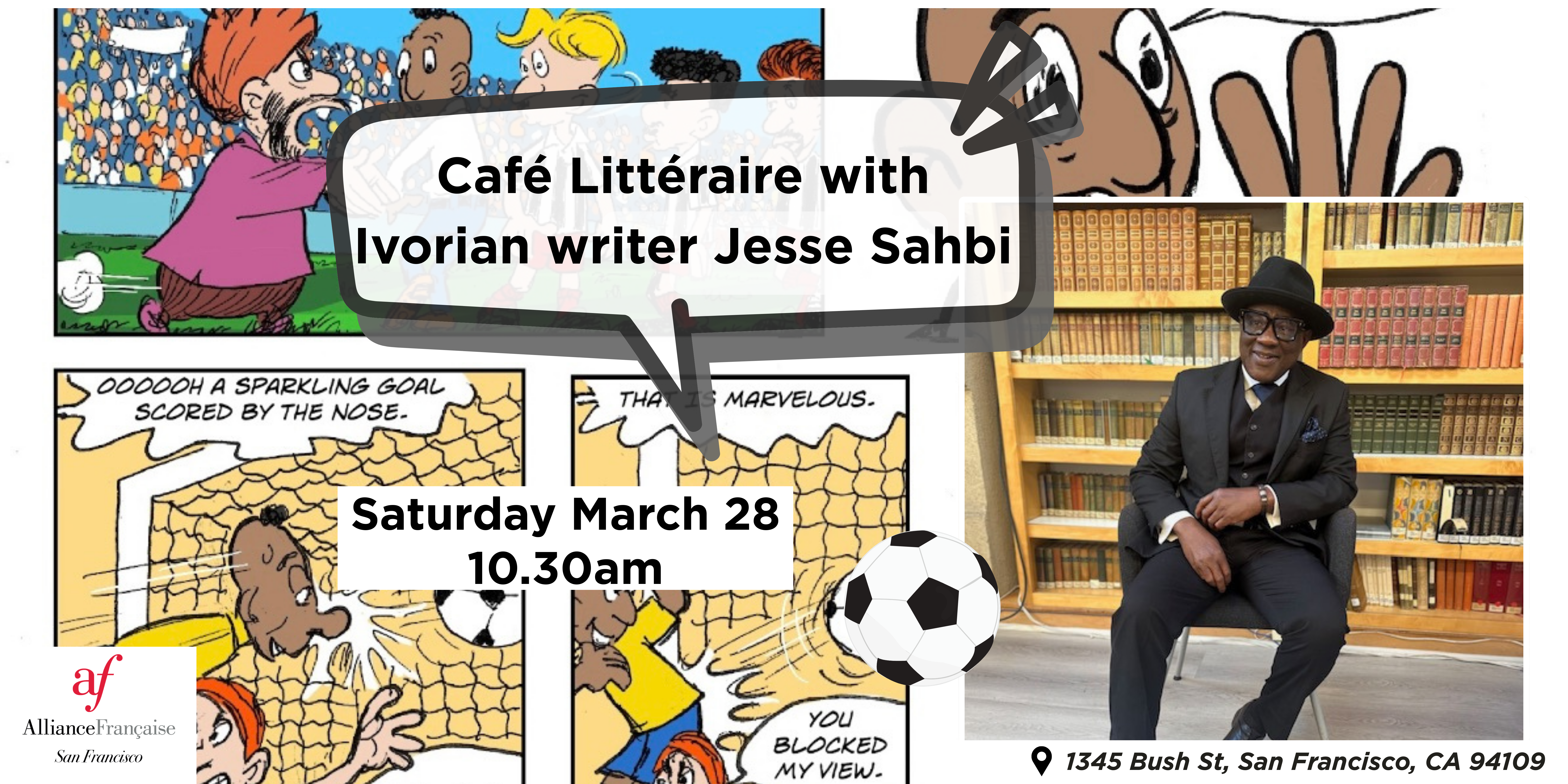 Café Littéraire with Jesse Sahbi, 10.30am