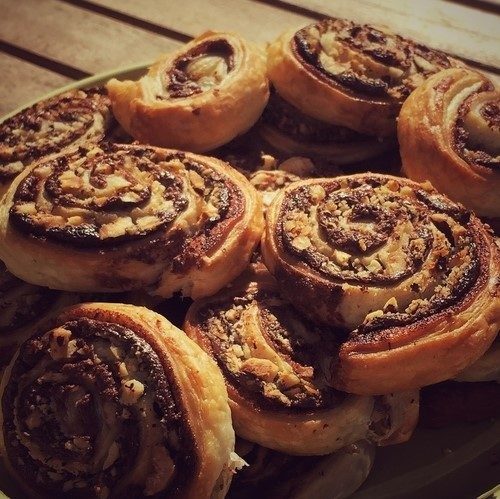 Recipe : Mini chocolate-hazelnut puffs