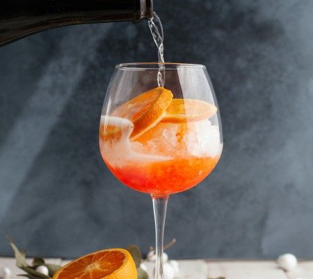 Cocktail clementine spritz